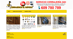 Desktop Screenshot of cerrajeroselrapido.com